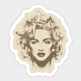 VINTAGE - madona style 80s Sticker